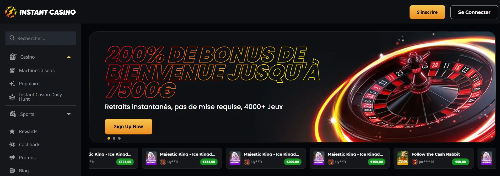 Instant Casino Instant Casino